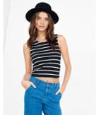 Express Womens Striped Express One Eleven Abbreviated Tank