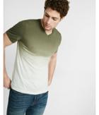 Express Mens Striped Ombre V-neck Tee