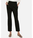 Express Womens High Waisted Pull-on Tab Button Ankle Pant