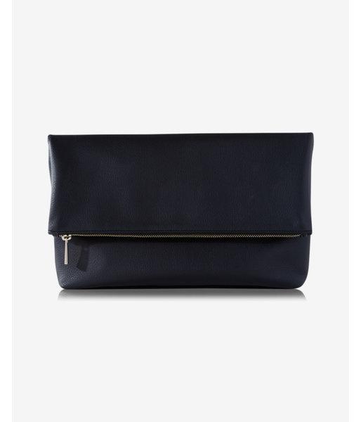 Express Womens Gusset Fold-over Clutch