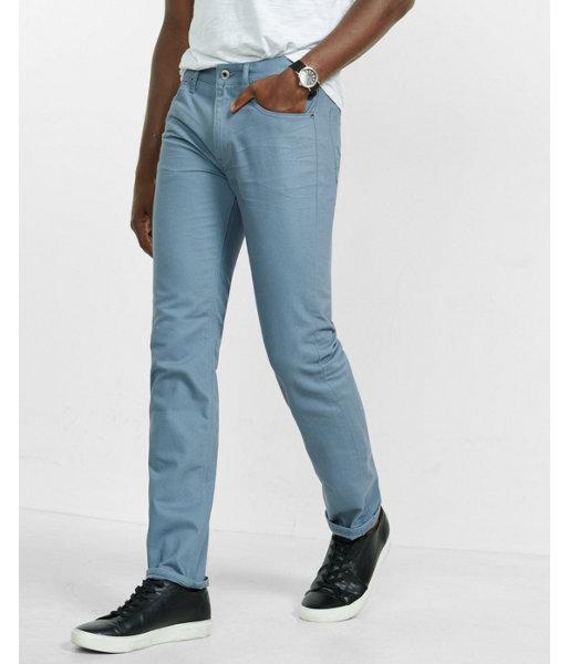 Express Mens Slim Leg Slim Fit Rocco Blue Jean