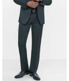 Express Mens Modern Producer Black Wool Blend Tuxedo Pant