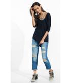 Express Women's Tees Express One Eleven Scoop Neck Tunic Tee