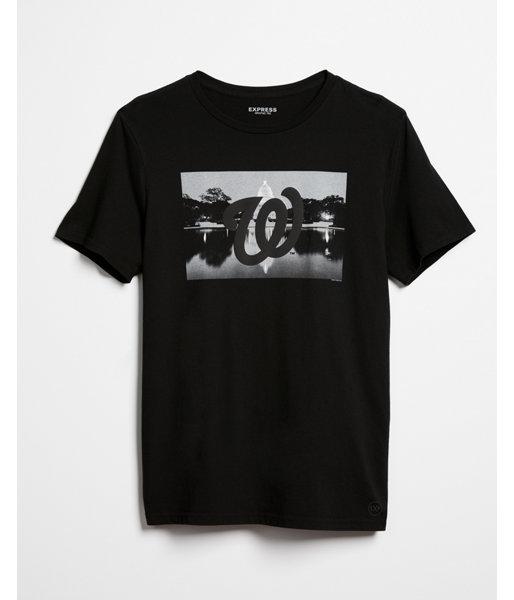 Express Mens Washington Nationals Crew Neck Tee