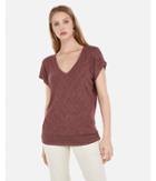 Express Womens Express One Eleven Marble V-neck Banded Dolman Tee