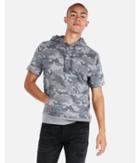 Express Mens Camo Short Sleeve Fleece Hoodie
