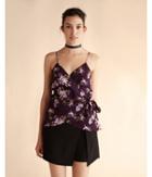 Express Womens Floral Side Tie Wrap Cami