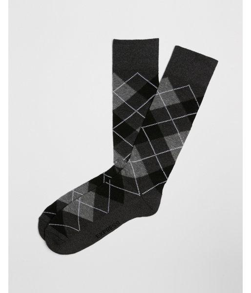 Express Mens Argyle Cushioned Dress