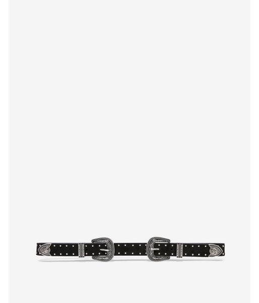 Express Womens Studded Double Buckle Western Belt