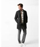 Express Mens Solid Trench Coat