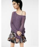 Express Open Stitch Balloon Sleeve Pullover