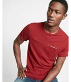 Express Printed Pocket Short Sleeve Crew Neck Tee
