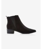 Express Womens Black Faux Suede Pointed Toe Bootie