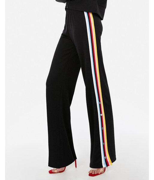 Express Womens High Waisted Varsity Stripe Track Pant