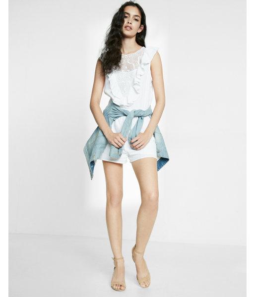 Express Ruffle Front Romper