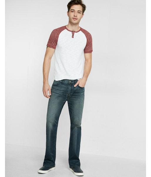 Express Mens Loose Fit Boot Leg Flex