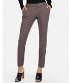 Express Womens Low Rise Marled Tweed Columnist Ankle Pant