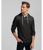 Express Mens Hooded Waffle Henley