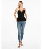 Express Womens Strappy Lace Peplum Cami