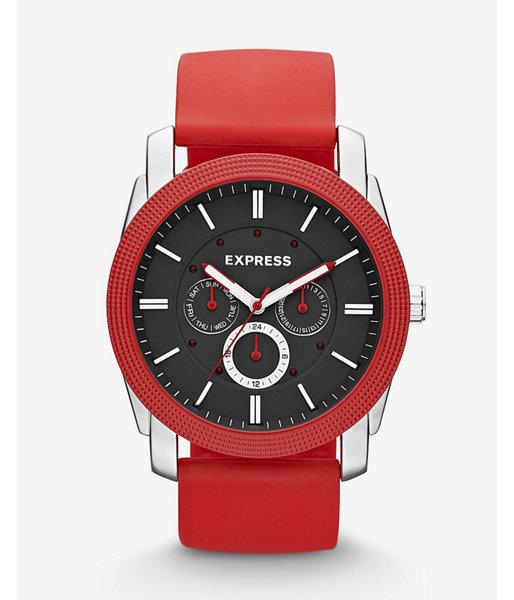 Express Rivington Multi-function Watch - Red