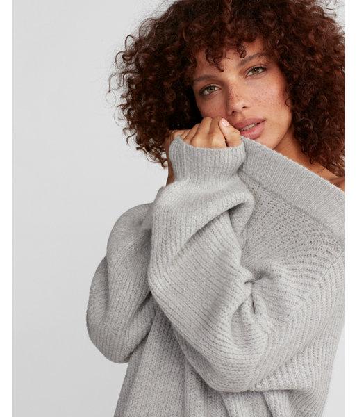Express Womens Off The Shoulder Balloon Sleeve