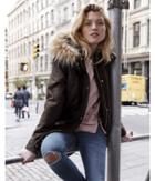 Express Faux Fur Hooded Parka