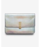 Express Womens Holographic Turnlock Clutch