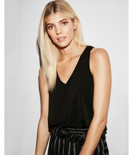 Express Womens Relaxed V-neck Tank