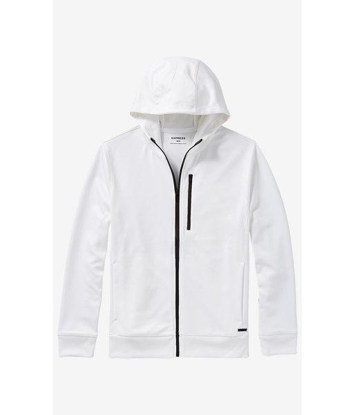 Express Men's Sweatshirts Double Knit Sealed Zipper Hoodie