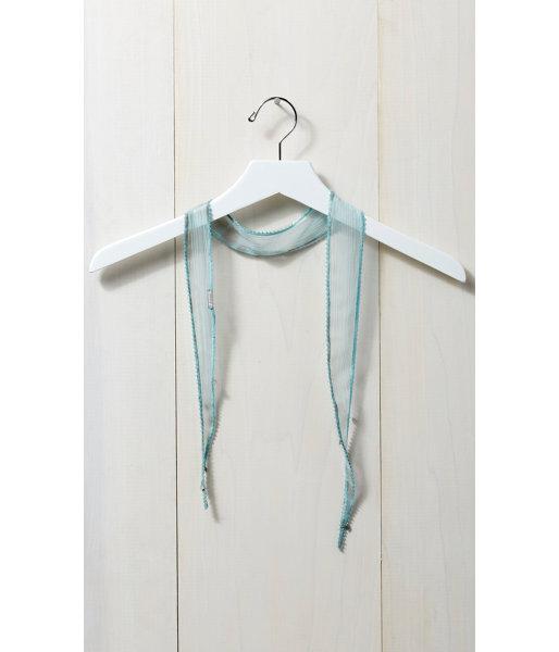 Express Women's Scarves Chan Luu Turquoise Tie Dye Skinny