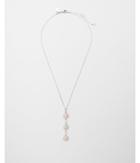 Express Womens Tricolor Stone Linear Pendant Necklace