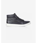 Express Mens Black High Top Lace Up