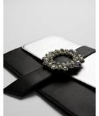 Express Womens Gem And Pearl Clutch