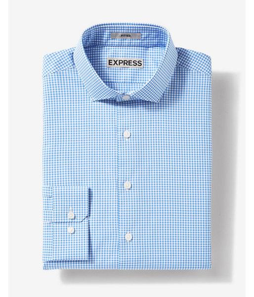 Express Fitted Small Check Dress