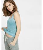 Express One Eleven Ribbed Burnout Tank