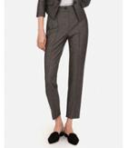 Express Womens High Waisted Seamed Pintuck Ankle Pant