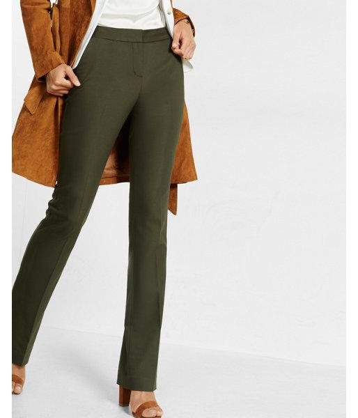 Express Womens Mid Rise Solid Barely Boot Columnist Pant