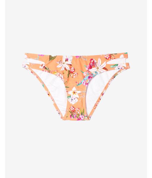 Express Floral Print Keyhole Cut-out Bikini