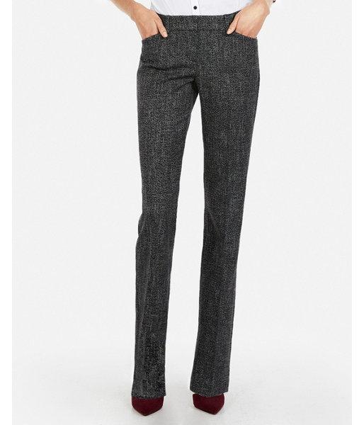 Express Womens Low Rise Speckle Tweed Editor Barely Boot Pant