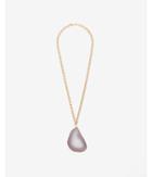 Express Womens Genuine Agate Pendant Necklace