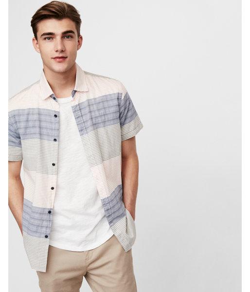 Express Mens Soft Wash Mix Stripe Short