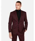 Express Mens Classic Burgundy Stretch Cotton-blend