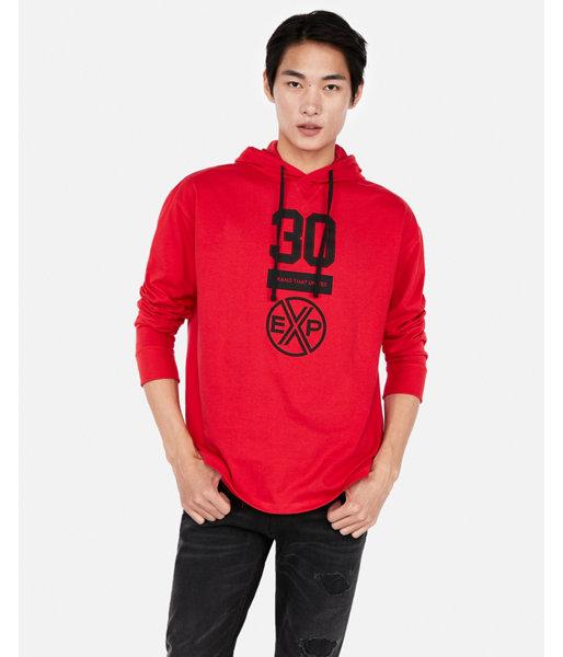 Express Mens Brand That Unites Long Sleeve Graphic Hoodie