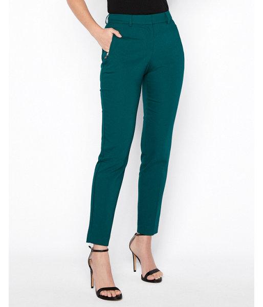Express Womens Mid Rise Zip Pocket Ankle Publicist Pant