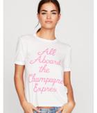 Express Womens Champagne Express Graphic Tee