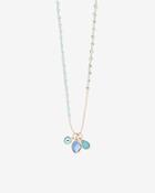 Express Womens Beaded Charm Pendant Necklace