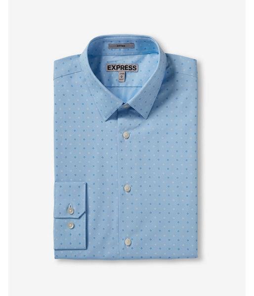 Express Mens Fitted Circle Print Dress