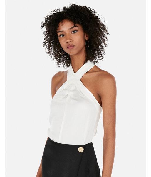 Express Womens Twist Neck Halter Top