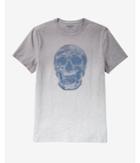 Express Mens Textured Skull Graphic T-shirt