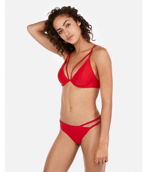 Express Womens Double Strap Cheeky Bikini Bottoms